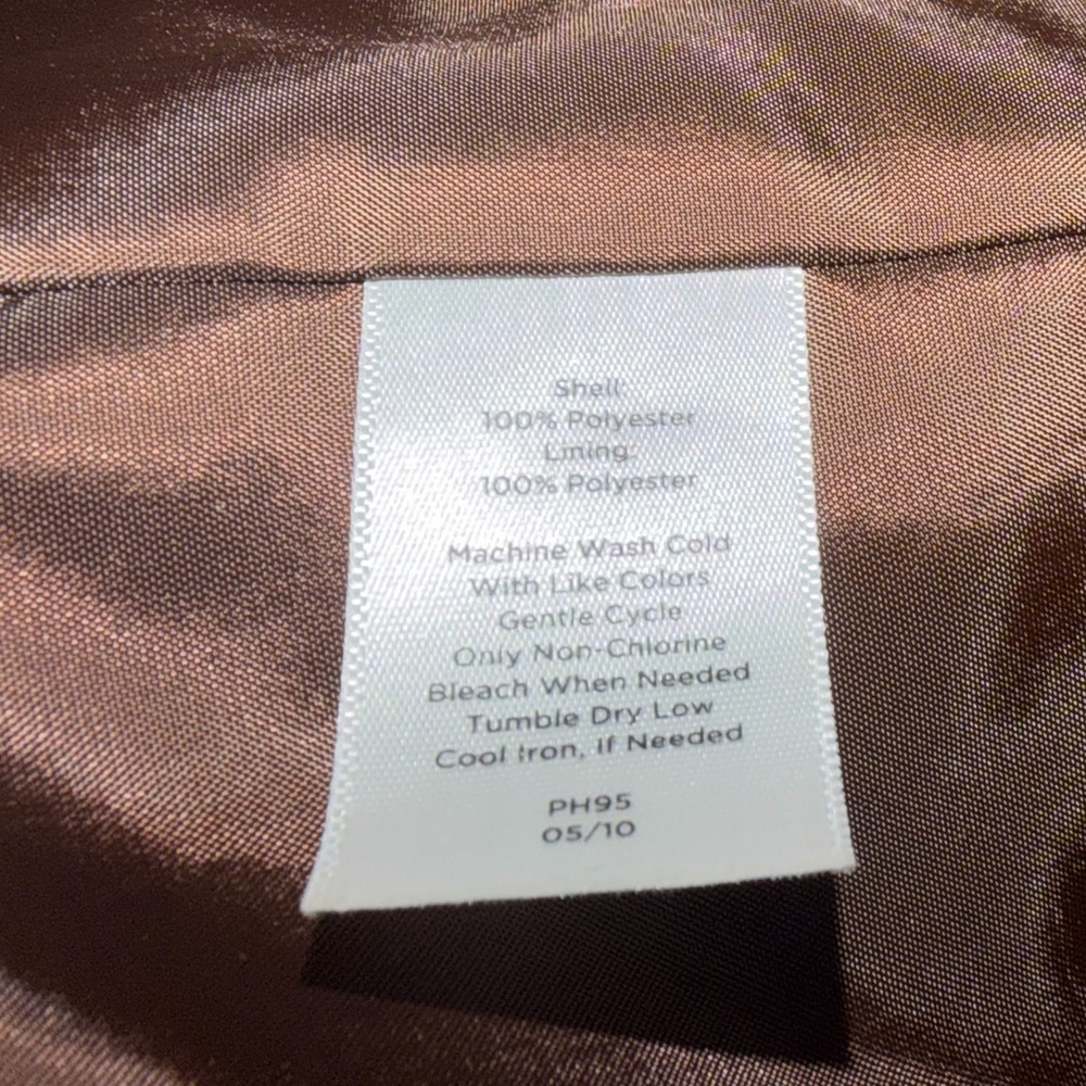 Talbots Chocolate Brown Quilted Vest women’s size XS - Picture 3 of 4